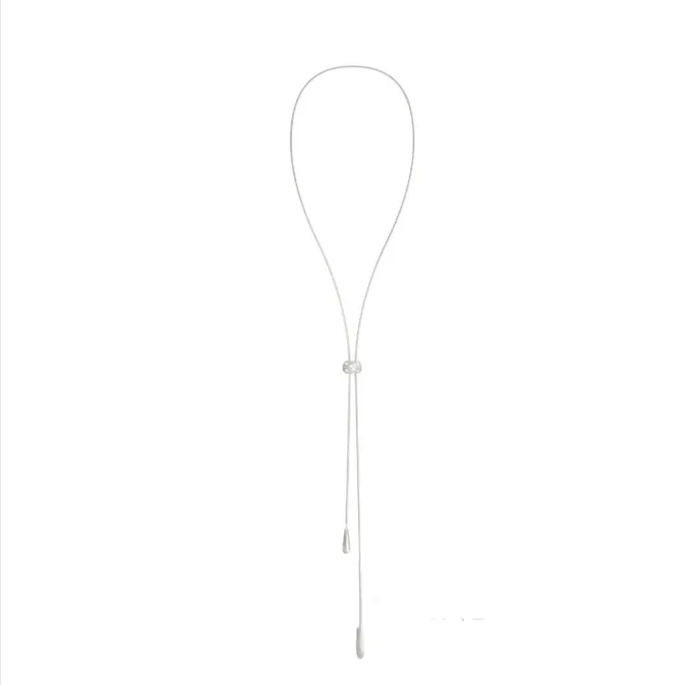 VIGG 铜合金项链 长款抽拉毛衣链