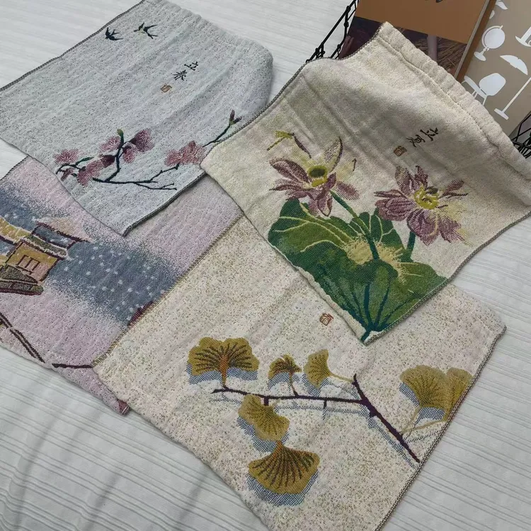 [春夏秋冬]四条装纯棉纱布方巾36*36cm