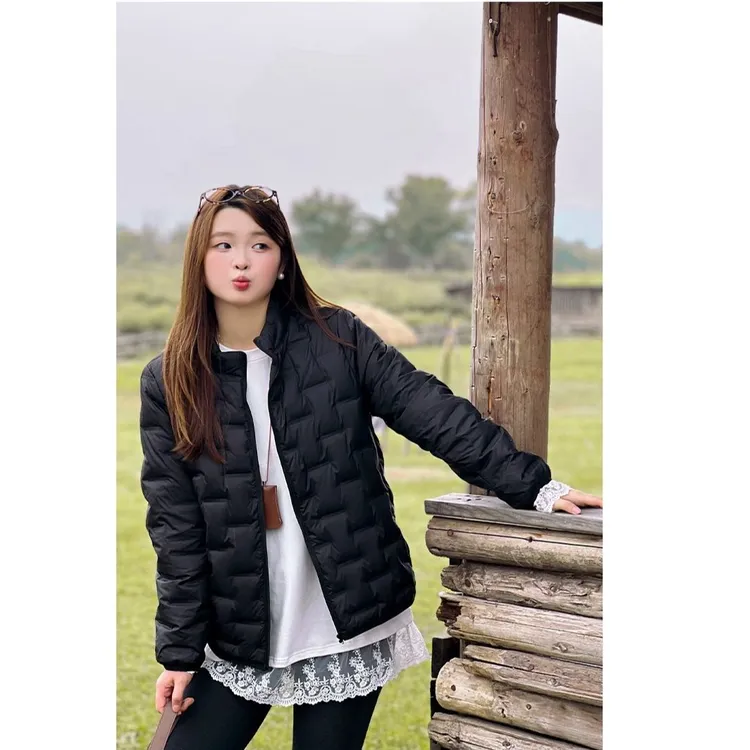 现货《阿特让伊人的雪景》运补-6-纯色轻薄羽绒服外套2358