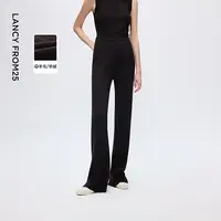 【兰亭叙】朗姿羊毛阔腿针织裤高腰老钱风气质休闲2025年冬季新款