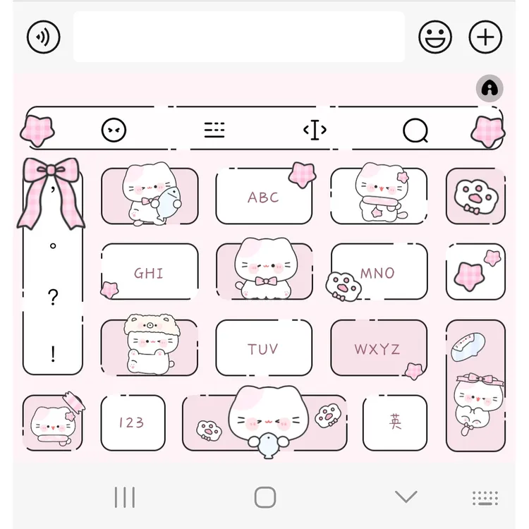 【 小猫爱吃鱼 】/苹果安卓百度输入法双色键盘