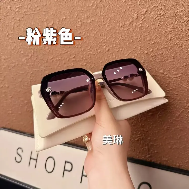 【高清偏光】高定细闪自带妆容感时尚墨镜防晒防紫外线显脸小太阳镜