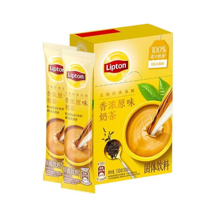 立顿Lipton香浓原味奶茶150g盒装冲饮速溶下午茶纯正上等咖啡豆