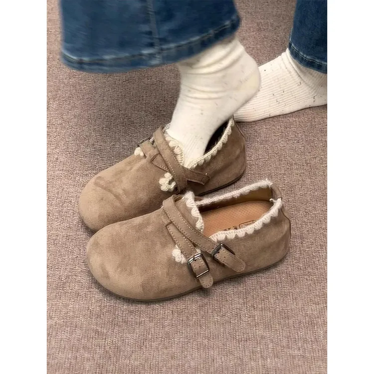 巨好看内增高厚底全包勃肯鞋一脚蹬单鞋女2025新款秋季博肯豆豆鞋