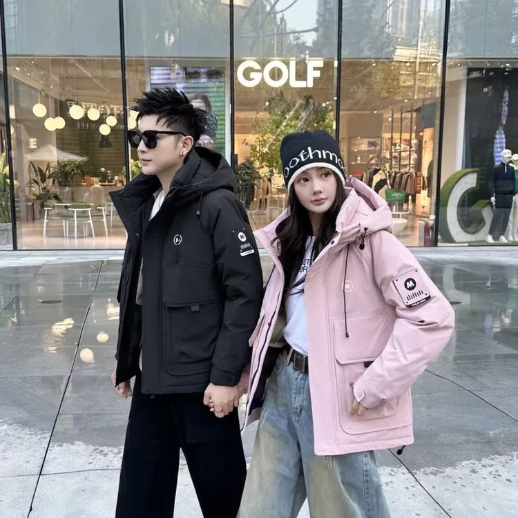 潮流工装冬季防寒服新款连帽防风加厚保暖外套男1688