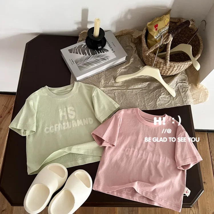 郝叔童品夏季新款潮牌时尚男童短袖T恤2025洋气高货百搭kkHZ5237