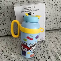卡通风水壶保温杯软萌治愈系保温保冷水杯