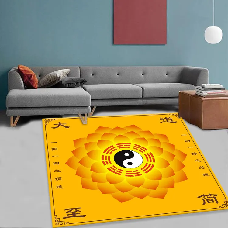太极八卦图古典毯子罡毯地垫毯子居家布艺地垫地毯