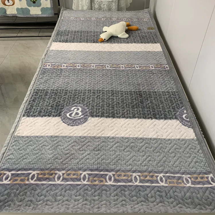 秋冬牛奶绒柔软加绒床盖单人床单上下铺学生宿舍牛奶绒床单