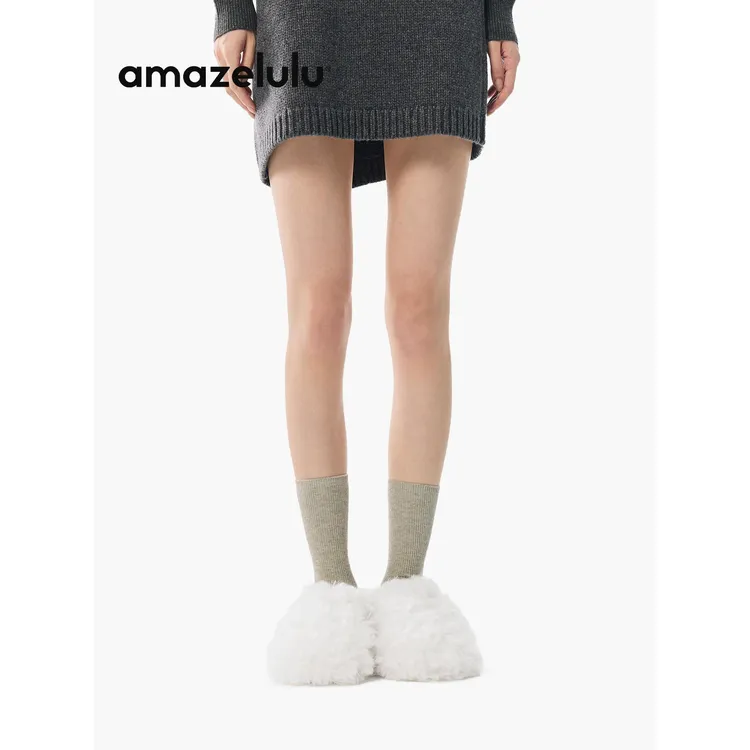 【好物体验专享】amazelulu毛毛拖鞋女外穿2025新款