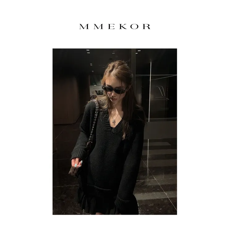 MMEKOR“私服毛衣2.0” 2025新款秋款静奢老钱风慵懒上衣 30587