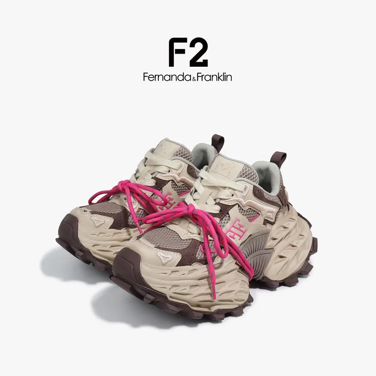 F2秋季新款2025复古时尚潮流运动鞋老爹鞋休闲鞋潮鞋厚底