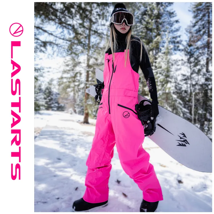免脱LASTARTS单板滑雪背带裤3L全压胶防水保暖耐磨宽松专业滑雪裤