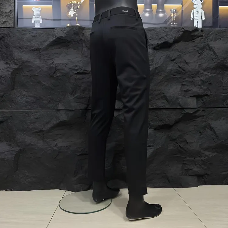 【专柜轻奢】秋季新款休闲男裤抗皱耐洗免烫纯色百搭修身商务休闲裤