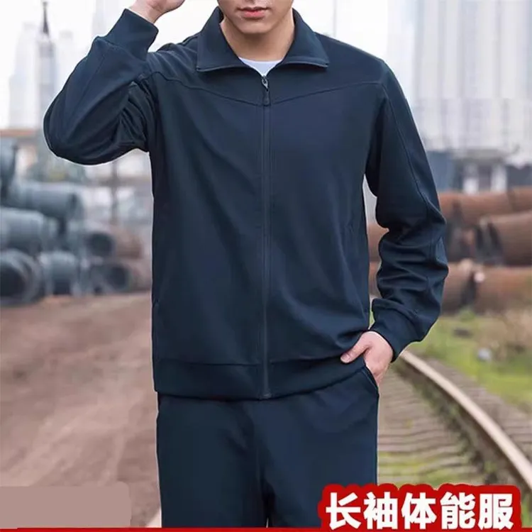 春秋季新式长袖体能训练服套装秋冬健身运动长袖长裤体能服男夏季