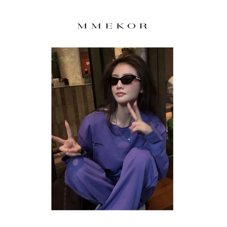 MMEKOR“罗兰套组”  2025新款秋款摩登街头休闲套装 30218