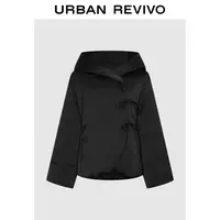 【HOT】UR2025冬季新款女魅力蝴蝶结系带连帽羽绒服UWG150102#