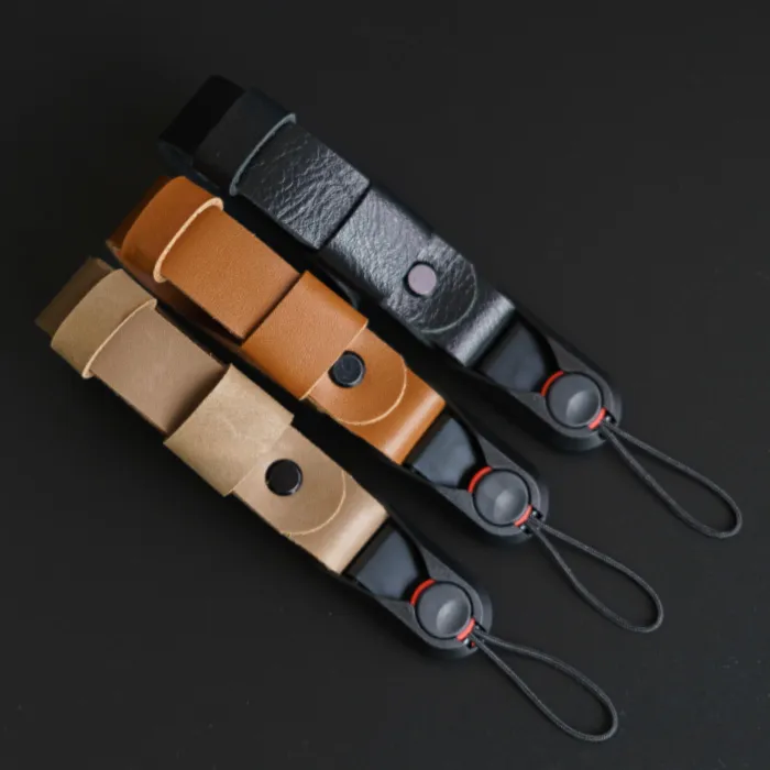 【感恩特惠】复古相机腕带快拆微单牛皮真皮加宽单反手腕带通用挂绳