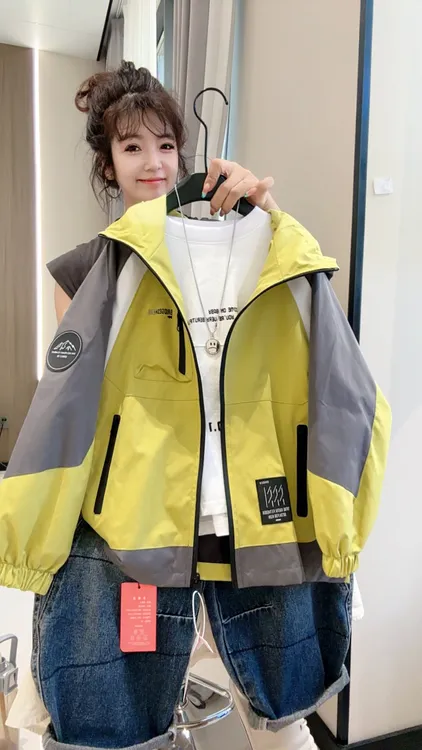 【木糖家】冲锋衣外套2025新款中大童春秋款工装儿童春季炸街痞帅潮