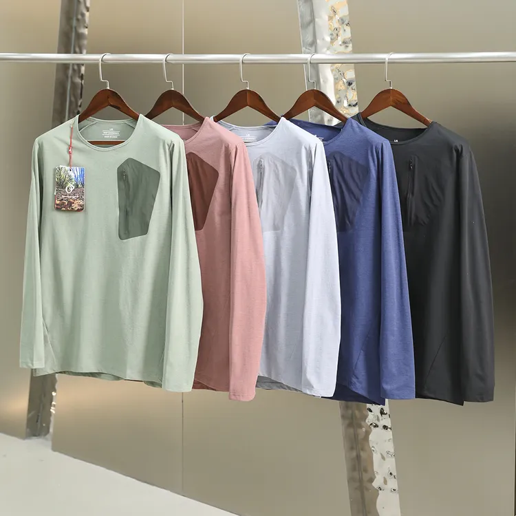 山系户外！LT轻量化！高端压胶口袋 男女款秋季功能性运动长袖T恤