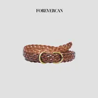 FOREVERCAN【新品彩蛋】编织牛皮腰带SS26186