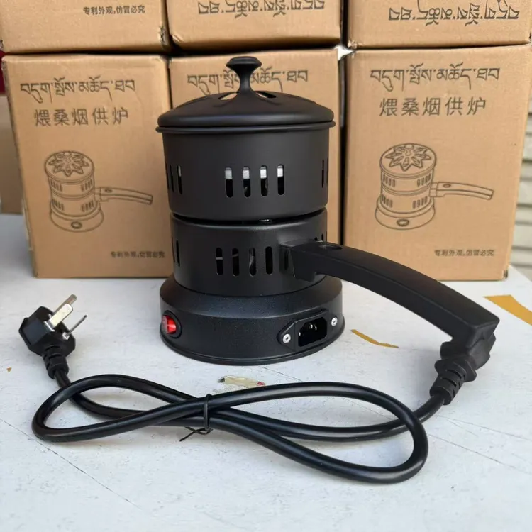 西藏包邮大号圆形盖子点木炭喂桑香炉