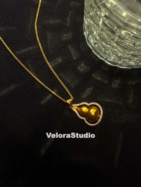 铜合金吊坠 Velora薇珞新中式【福禄双葫芦】轻奢项链饰品小众女款