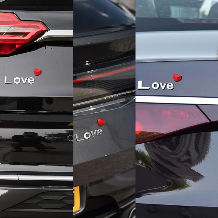 汽车车尾LOVE爱心创意L奥迪带L奔驰带L吉利带L雷克萨斯丰田大众