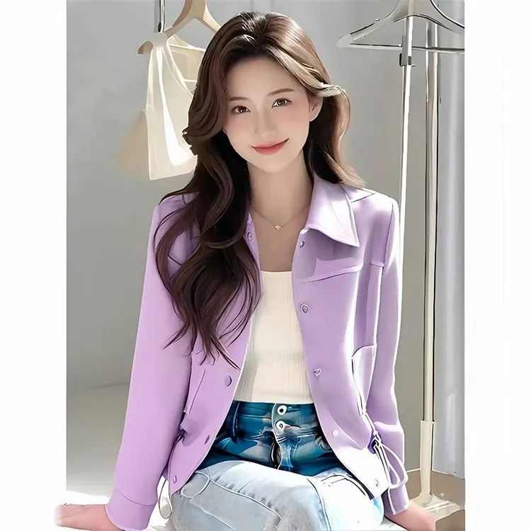 香朵儿洋气减龄高级感气质外套2026春秋季新款小个子女士气质上衣