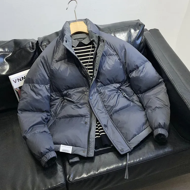 冬季男士短款加厚韩版时尚休闲百搭宽松潮流帅气保暖羽绒服男立领