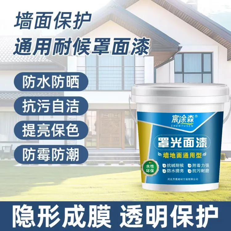水性罩面漆墙地罩光漆透明光油防水加固清漆乳胶真石漆墙绘保护漆