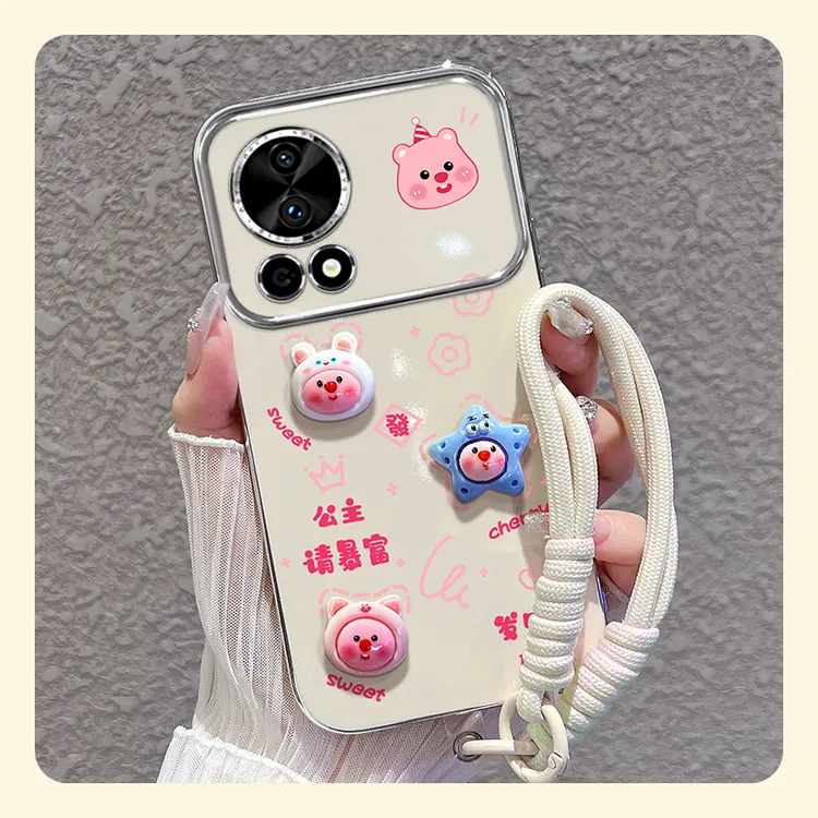 适用【华为nova12/pro】大视窗手机壳露比公主请暴富女可爱硅胶防摔