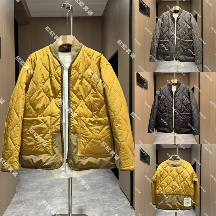 棉服潮牌针织棒球领痞帅拼接百搭时尚男士外套