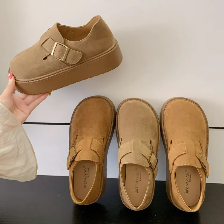 厚底增高一脚蹬勃肯鞋子女全包夏外穿2025秋季新款爆款单鞋面包鞋