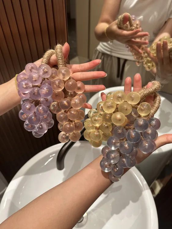 水晶葡萄香皂高级感卫生间装饰肥皂串创意趣味个性伴手礼