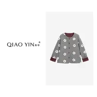 QIAO YIN"外套“时尚气质百搭圆领常规款短外套QY28394