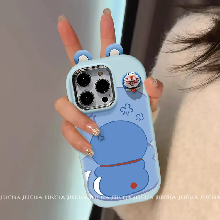 适用苹果16pro手机壳趣味卡通女新款15plus保护套全包防摔的iPhon