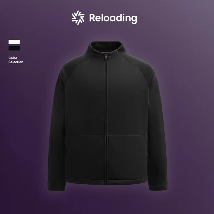 【秋款焕新】Reloading 全棉针织舒适毛圈面料插肩袖百搭立领夹克