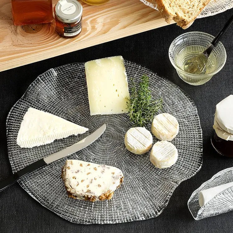 意大利水果盘北欧奢华高档创意简约水晶玻璃茶几零食盘子摆件IV