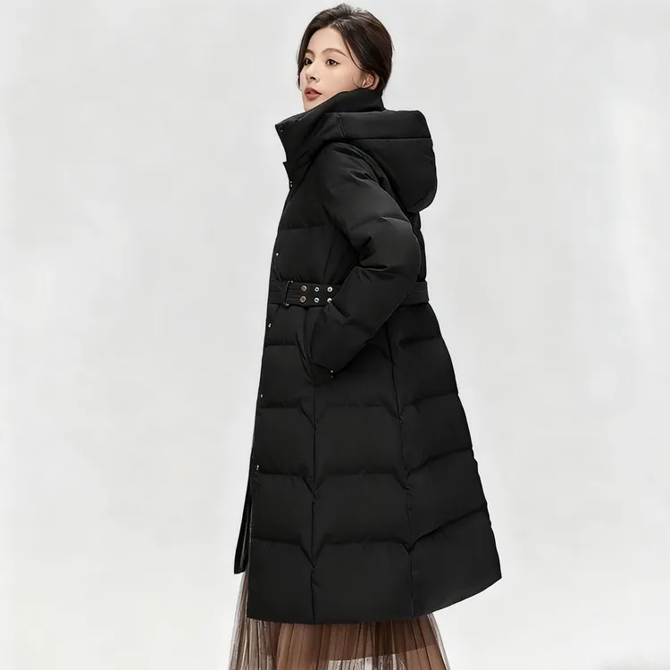 【现货+运费险】棉服女长款过膝2025冬季新款韩版小个子加厚棉衣