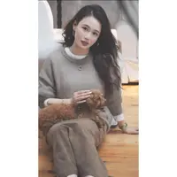 MOON【小糯米】秋款时尚休闲气质慵懒针织打底内搭毛衫9918