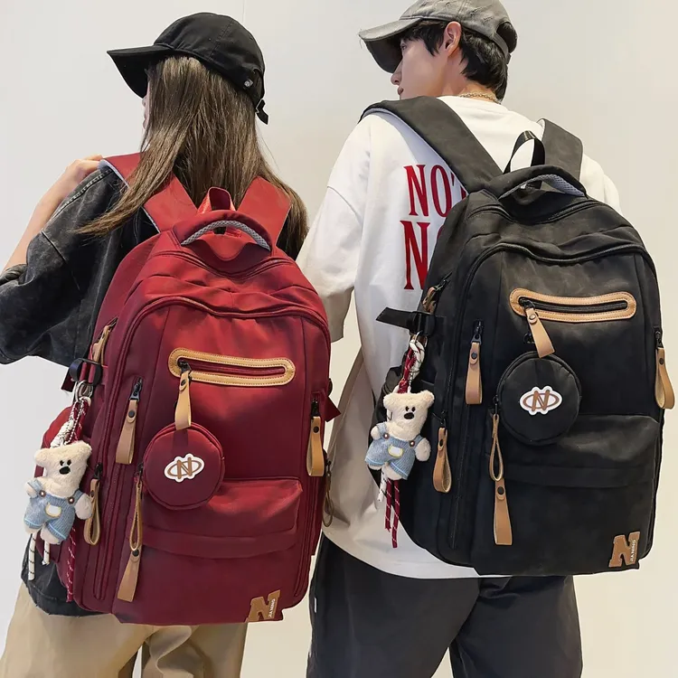  减负护脊书包初中男女背包高中大学生大容量休闲旅游电脑双肩包