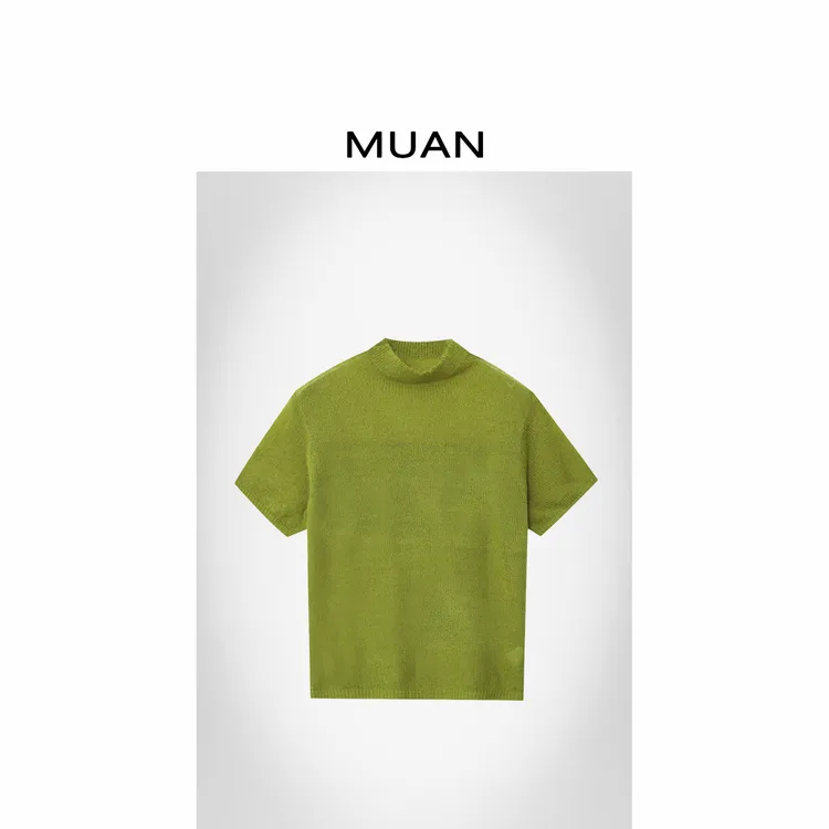 木岸MUAN：《春水T》定制高级简约百搭T恤上衣打底女DG3-115