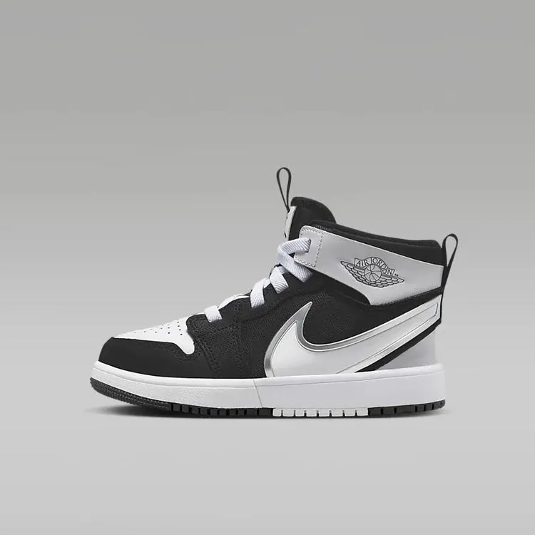 NIKE/耐克 AirJordan 1Mid RM EasyOn中帮儿童鞋黑白+ FQ1282-001