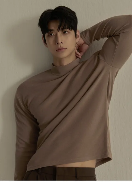 打底衫百搭保暖简约半高领冬季男士德绒内搭男