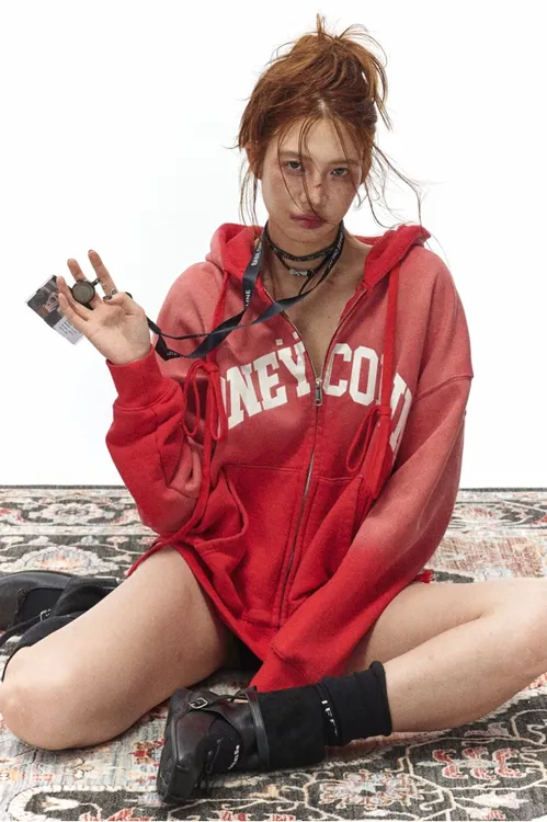 yourziba专属Babefish onze480克重磅原创定制马骝破坏“来钱”标语卫衣外套