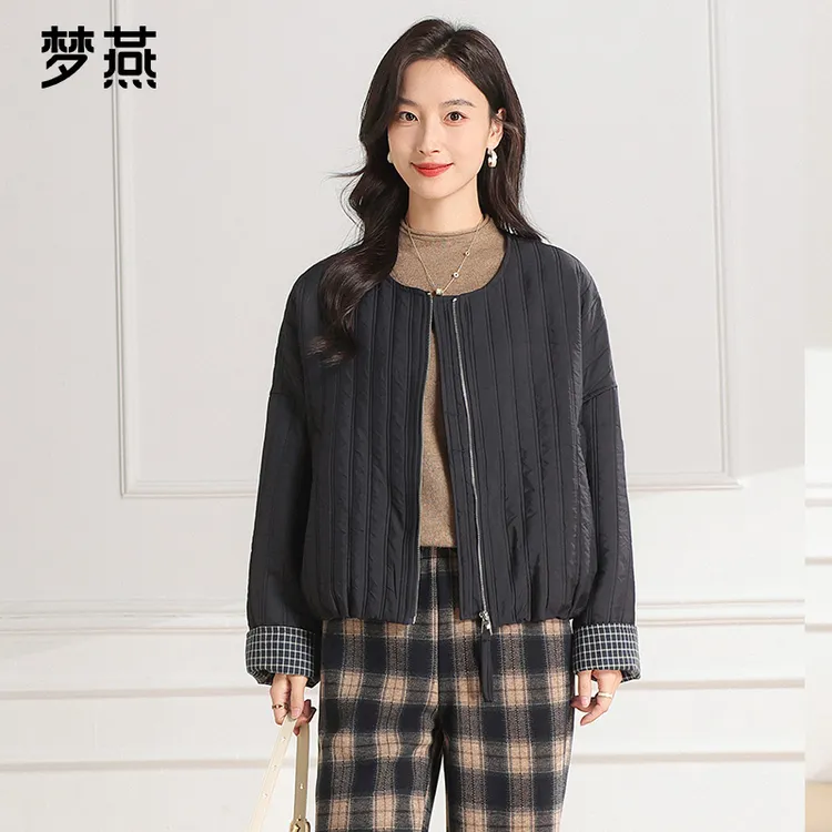 梦燕秋冬女时尚百搭气质大方宽松休闲舒适简约保暖棉服CY31B5004D