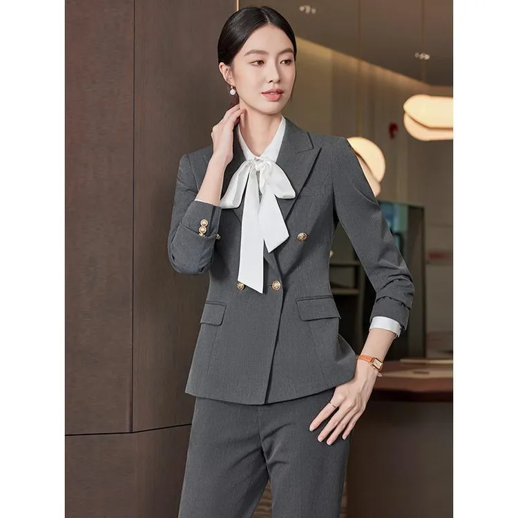 高端西装套装女2025新款春秋职业休闲西服外套通勤上班正装工作服