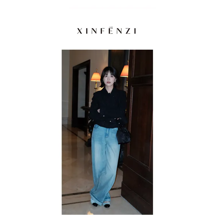 【琥珀糖】XINFENZI 羊驼羊毛四口袋百搭短款翻领小外套 FJK36493