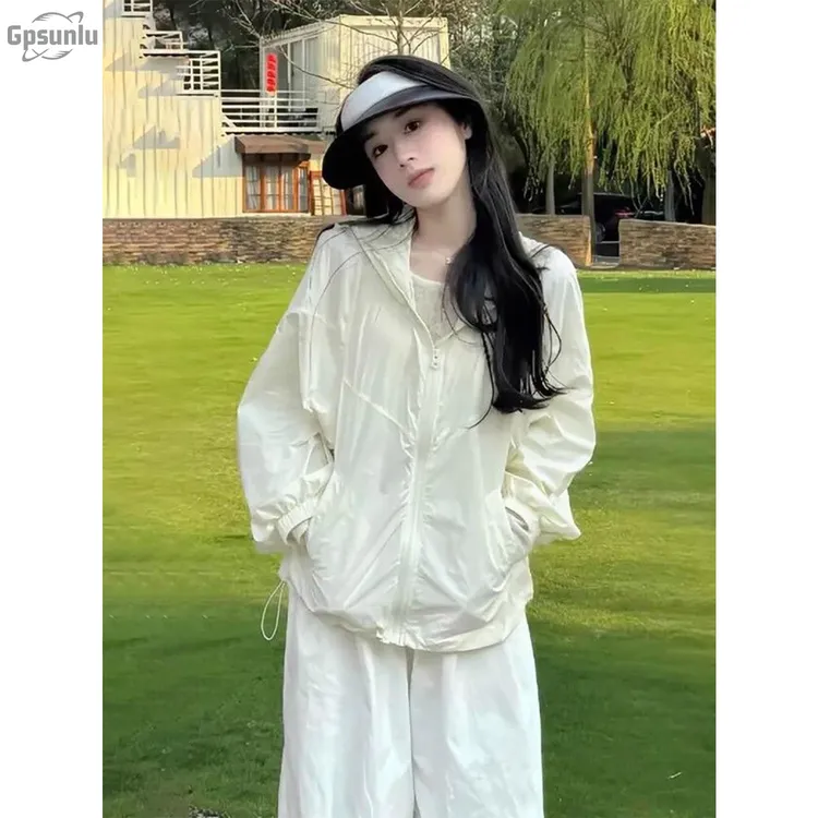 gpsunlu巨好看防晒衣女夏季新款防紫外线时尚凉感透气薄款防晒服